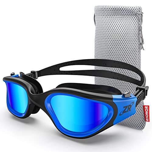 ZIONOR G1 Polarisées Mirror Lunettes de Natation pour Unisex Adulte Homme Femme, Anti Buée, 100% Anti UV Lunettes de Plongée