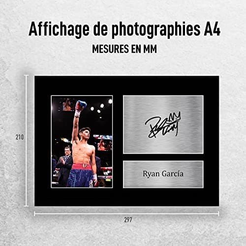 HWC Trading A4 Ryan Garcia Cadeaux photo autographe signée imprimée pour les fans de boxe - A4