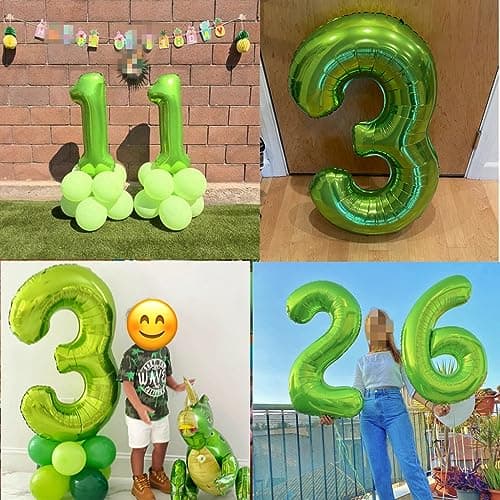 Ballons 11 ans anniversaire vert décoration, ballon 11 ans anniversaire garçon Decoration vert gâteau 11 ans garçon déco anniversaire 11 anniversaire garçon fille déco vert 11 ans garçon ballons