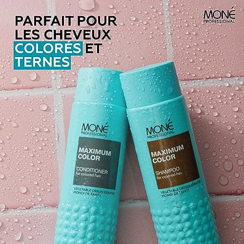 MONÉ Professional Après-Shampoing Cheveux Colorés, Kératine, 300 ml