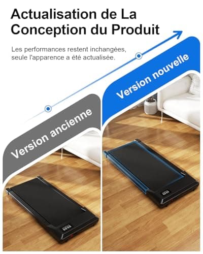 Copant Tapis de Marche, Tapis de Course avec LCD Écarn, 2.5 HP Walking Pad avec APP &Télécommande,Charge Max 159 kg, avec Parcours d'Entraînement et Courses, 1-8km/h pour Domicile ou Bureau
