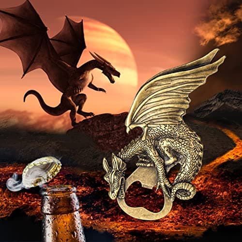 LKKCHER Décapsuleur de Bière de Dragon, Cadeau Dragon Homme, Cadeau homme, Idée Cadeau Homme, Cadeau de Fête des Pères,Cadeau de Noël Cadeau Anniversaire Homme pour Lui Papa Petit Ami Mari Grand-Père
