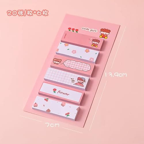 120 Feuilles Dessin animé Mini Bloc-Notes Multicolore Notes Autocollantes Autocollants décalcomanie Scrapbooking Kawaii Papeterie Bureau Fournitures Scolaires Professional