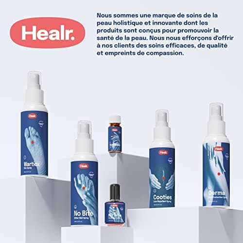 HEALR Spray pour l'Eczema, Psoriasis & Démangeaison Cutanée - 100ml - Enrichi d'Aloe Vera, Oméga 3 et Chlorure de Magnésium - Hydrate, Soulage et Apaise - Fabriqué en Allemagne