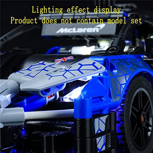 GEAMENT Jeu De Lumières Compatible avec Lego McLaren Senna GTR - Kit D'éclairage LED pour Technic 42123 (Modèle de Bloc Non Inclus)