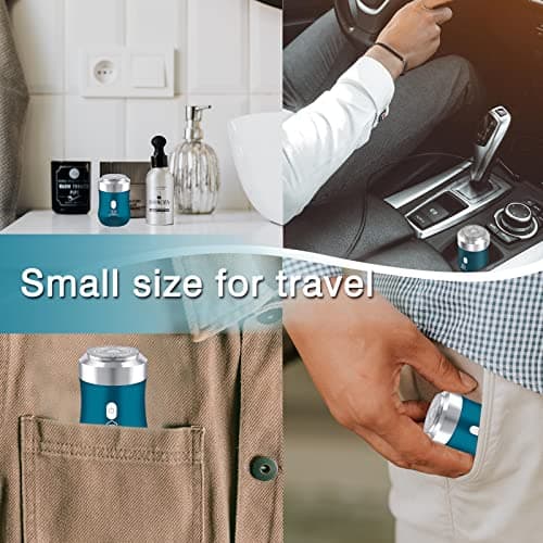 Opdooke Mini rasoirs électriques pour hommes et femmes, rasoir électrique de voyage, durée de vie de la batterie rechargeable de 120 minutes, rasoir étanche lavable de poche portable pour le rasage
