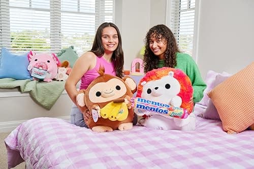 Snackles, Series 2, Penguin (Baskin Robbin), Plush Toy, Cuddly Squishy Comfort Plush with License Snack Brand Accessory, Medium (35 cm), Brown Box, (Penguin)