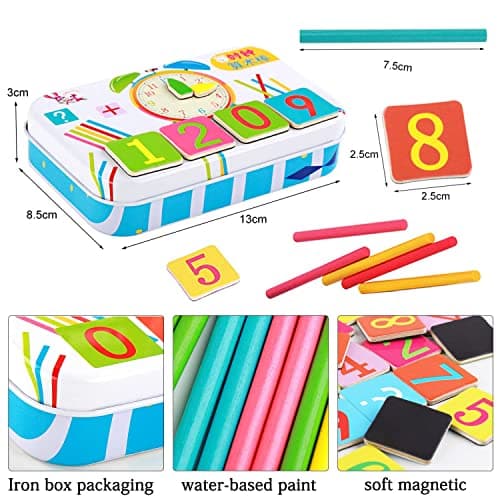 Table de Multiplication en Bois,Numéros Consécutifs en Bois,Bébé Blocs Puzzle Multiplication,Jouet de Table de Multiplication,Table de Multiplication en Bois,Jouets en Bois pour Apprends à Compter