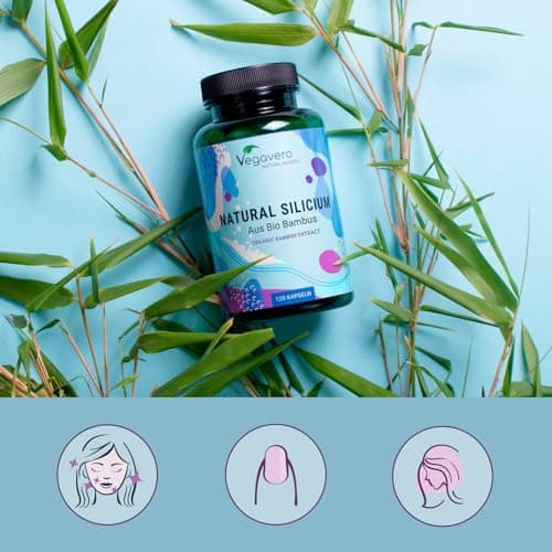 Silicium Organique Vegavero® | 100% BIO & NATUREL - Extrait de Bambou | Sans Additifs | 120 gélules de 150 mg | VEGAN