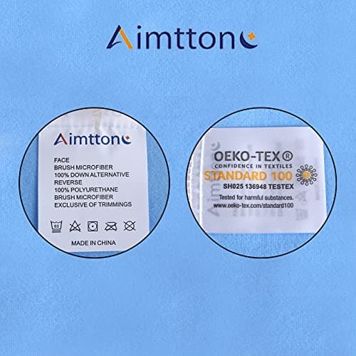 Aimtton Lot de 2 alèses d'incontinence lavables 86 × 132 cm en non-tissé absorbant imperméables et lavables, bleu/blanc