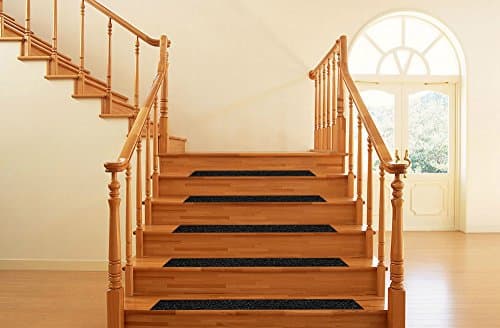 Bande antidérapante adhésive pour escaliers/escabeaux Empreintes d’extérieur Noir 15 cm x 5 m, Noir de YELAIYEHAO