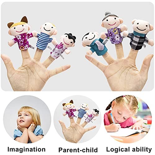 10 Pièces Marionnette à Doigt, Finger Marionnettes, Bébé Histoire Temps Marionnettes, Marionnettes à Doigts Animaux, Props Finger Marionnettes, pour Spectacles, Fournitures Fêtes d'anniversaire (B)