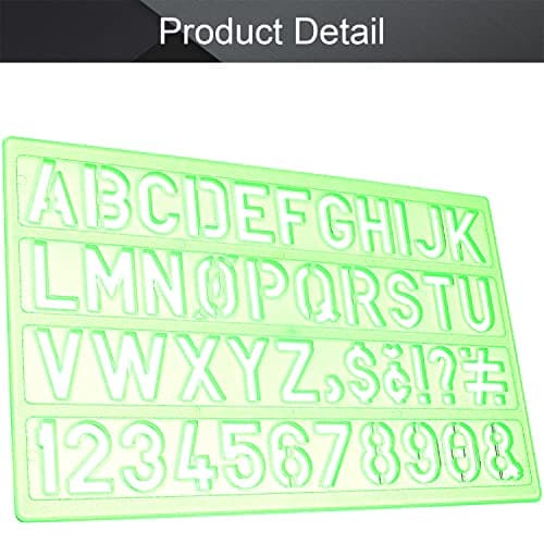 Utoolmart Pochoir alphabets anglais et chiffres arabes avec symboles, pochoirs pour lettres et chiffres