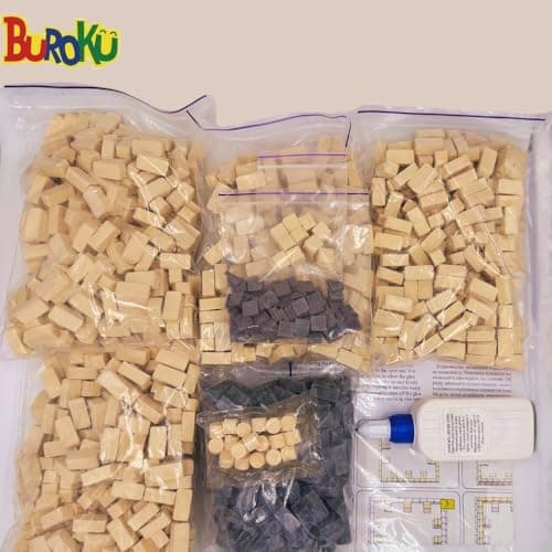 Buroku - Kit de Construction de Temple Maya | 750 Pièces | Briques en Pierre | Favorise l'Apprentissage STEM et Les Compétences Motrices | pour Enfants et Adultes | Inclus Colle
