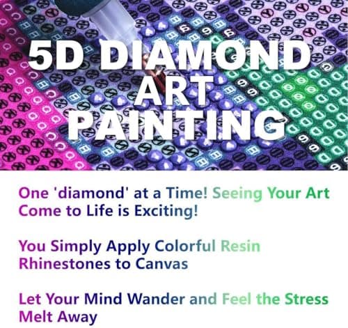 Zariocy 5D Diamond Painting Kits Bouddha, DIY Peinture avec Diamant Art Fleurs Cristal Diamant Broderie Peintures Arts Artisanat pour Home Office Décoration Murale 30x40 cm