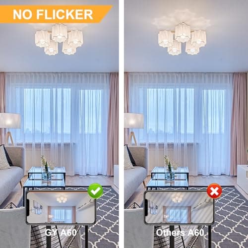GY Ampoule LED E27 14W (équivalent 100W), 1540 lumens 6500K Blanc Froid, A60 Ampoule E27 LED Efficacité Energétique, E27 LED Angle de faisceau de 280° Non-Dimmable, Lot de 12