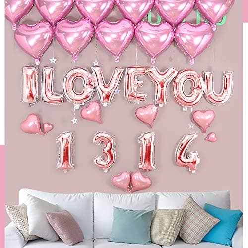 MANUKA Ballons D'or Rose Ballons de L'alphabet Doré Rose de A à Z pour Les Anniversaires de Mariage pour Les Fêtes D'anniversaires pour Les Mariages de Noël Les Décorations de Banquet du Nouvel An