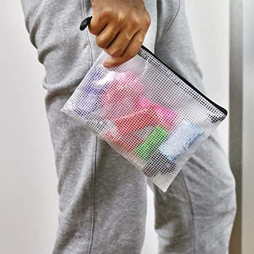 Oaimyy 12PCS Chemises Pochettes Document A5 Zip Paquet Portefeuille Dossier Sac Pour Stockage Recettes L'entreprise Organisation Voyage Bureaux Noir