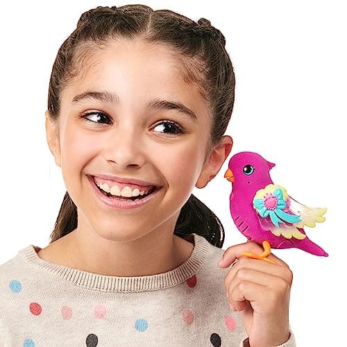 Little Live Pets - Lil' Bird et nichoir : Tiara Twinkles | Nichoirs assemblables, Nouvelles Ailes Lumineuses avec Plus de 20 Chants d’Oiseaux. Il réagit au Toucher !