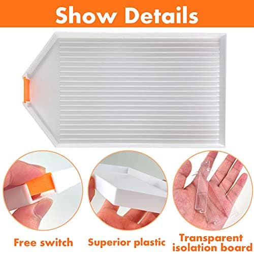 Plateau D'accessoires De Peinture Au Diamant, Strass Rangement Outils Broderie Stylo Diamond Point Organisateur, Diamant Peinture Plateau Plastique Accessoires Pour Enfant Adulte Artisanat Débutant