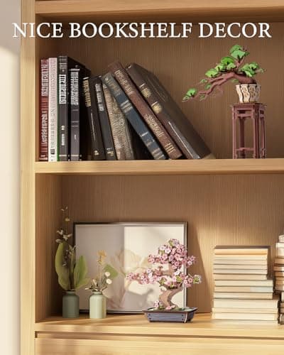 Rolife Evergreen Pine Bonsai 3D Puzzle Buchstützen aus Holz Modellbausätze Erwachsene 3D Holzpuzzle Basteln für Spielzeug DIY Kit für Kinder (Elegant Evergreen Pine Bonsai)
