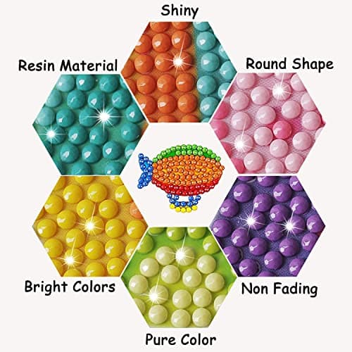 YGCHEN Diamond Painting Robot 5D Diamond Painting Autocollants Kits Enfants Peinture Diamant Voiture DIY Broderie Diamant pour Les Enfants et Les Débutants Adultes, 18 Pièces