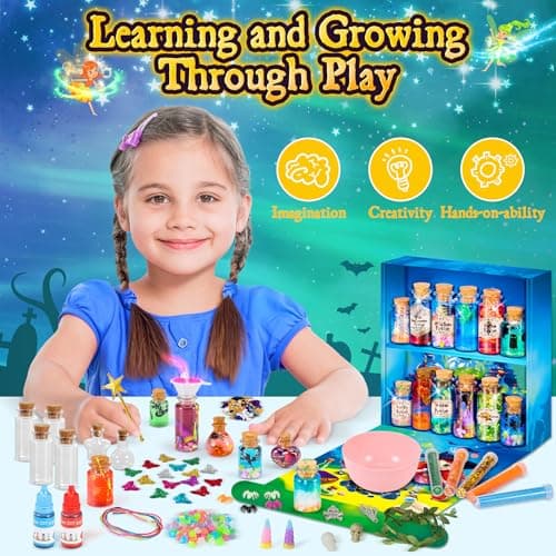 Subtail Potion Magique Enfant - Sable Magique Enfant | 20 Bouteilles De Potion | Aqua Gelz | Coffret Magie - Halloween Cadeau Fille 6 7 8 9 10 11 Ans - Kits de Loisirs CréAtifs Fille 6-12 Ans