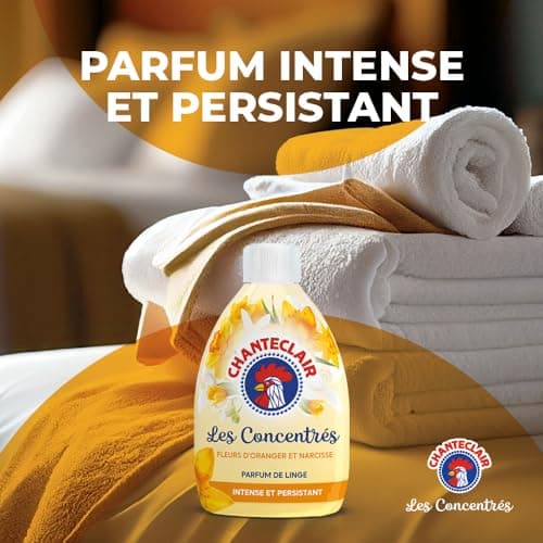 Chanteclair - Parfum de Linge Fleur d'Oranger et Narcisse, Intense et Persistant, 22 Doses, 220.00 ml (Lot de 1)