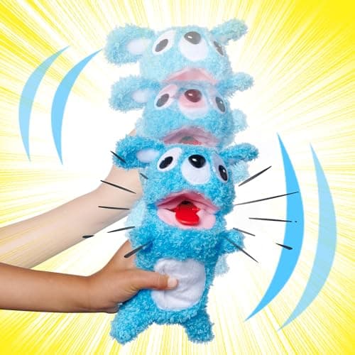 Simba ScreamerZ - 105953331 - Ours en Peluche avec Sons Amusants - pour Les Enfants à partir de 5 Ans, Approx. 30 cm, Bleue