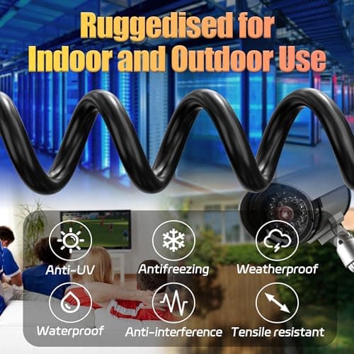 Cable Ethernet 25m, Cable RJ45 25m Cat 6 Blindé FTP Cable Réseau Haut Débit Gigabit 1000 Mbits Cable LAN 23AWG Noir Câble Internet Extérieur Intérieur Imperméable pour Routeur Modem