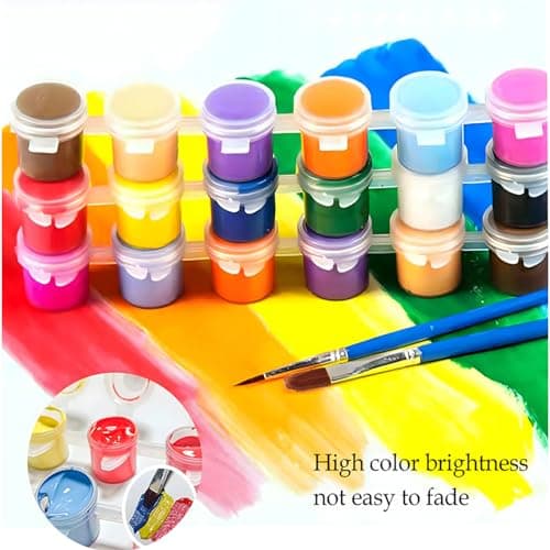 feelive Peinture par Numéro pour Adulte, Arbres Kit de Peinture à l'huile sur Toile Bricolage pour Enfant Débutants Avec Pinceau Pigment Acrylique 30x40cm