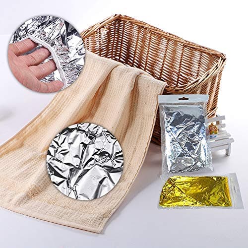Bonnet Aluminium Cheveux, XiXiRan Bonnet Chauffant Cheveux Soin Aluminium, Bonnet Chauffant Soin, Casque Auto Chauffant Cheveux, Bonnet Chauffant pour Cheveux, Bonnet Chauffant Sans Fil (10 Pièces)