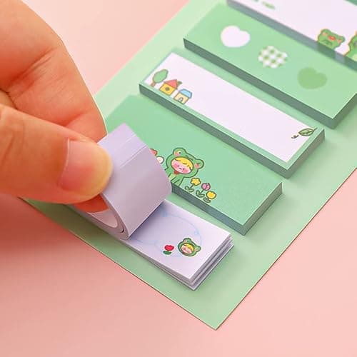 120 Feuilles Dessin animé Mini Bloc-Notes Multicolore Notes Autocollantes Autocollants décalcomanie Scrapbooking Kawaii Papeterie Bureau Fournitures Scolaires Professional