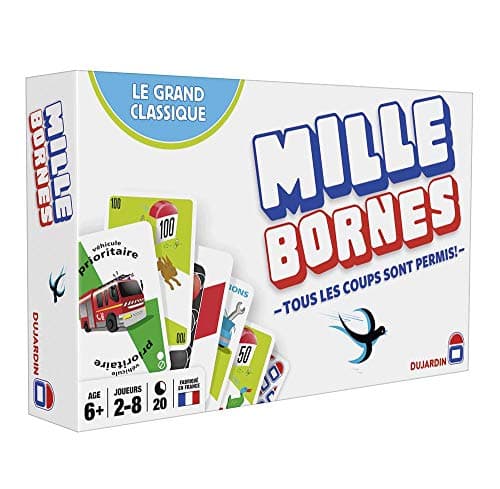 Dujardin – Mille Bornes Le Grand Classique – Jeu de société – Jeu de cartes – Atteignez les 1000 bornes en premier – A jouer en Famille ou entre Amis – 2 à 8 joueurs – Dès 6 ans