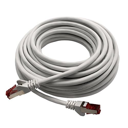 1aTTack.de 10x 1m - Câble réseau Cat 6 Câble patch Cat6 RJ45 SFTP - Blanc