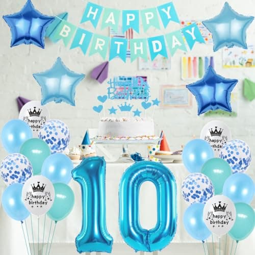 Ohaoduo ballons 14 ans anniversaire garcon fille bleu décoration gâteau anniversaire 14 ans garcon décoration fête 14 ans anniversaire garcon bleu décoration anniversaire 14 ans garcon ballon