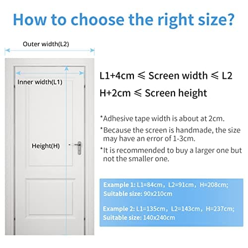 MYCARBON Moustiquaire Porte Fenêtre 120x220cm Magnétique Rideau de Porte Anti Mouche Maille Ultra Fine Moustiquaire Fenêtre Aimantée Protection Contre les Moustiques, Bande Adhésive Incluse, Blanche