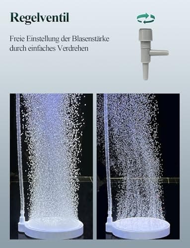 boxtech Pierre à air d'aquarium, Diffuseur d'air pour Aquariophilie, Pierre Air Aquarium d'air Fournir de l'Oxygène aux Poissons dans l'Aquarium (50mm, Pompe à air et Tuyau d'air Non Inclus)
