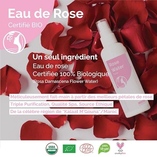 Fatima's Garden Eau de Rose - Tonique Hydratant Bio, 300ml