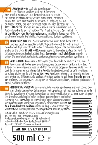 SONAX XTREME Nettoyant intérieur auto (500 ml) pour la propreté et l'hygiène de l'habitacle de la voiture et de la maison | Réf: 02212410-810