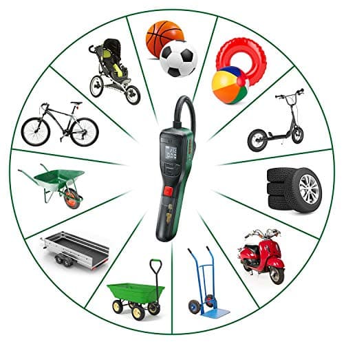 Bosch Home and Garden Pompe pneumatique sans-Fil Bosch – EasyPump (livré avec 1 Sac Textile, 1 Adaptateur de débit, 1 Aiguille à Ballon, 1 câble USB)