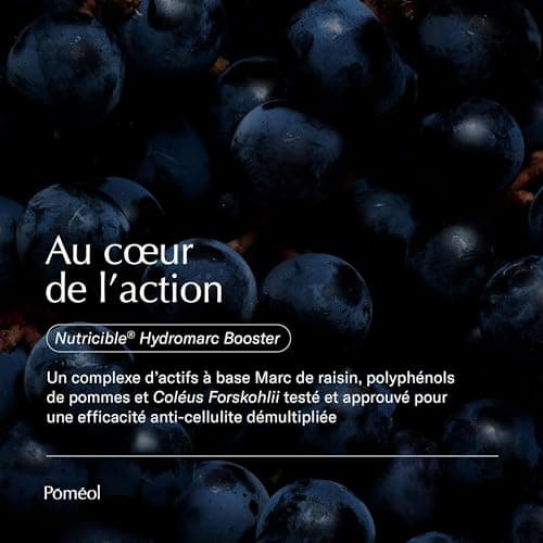 POMEOL | Complément Alimentaire Anti-cellulite | Programme Minceur | Coléus forskohlii, Marc de raisin, Fenouille, Vitamines C, B2, B6, B12 | Allège, affine la silhouette | Liposculpteur 2 mois