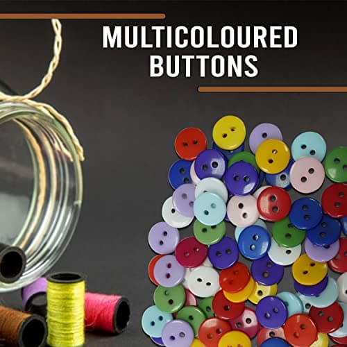12mm Couleurs assorties en plastique Boutons pour couture et artisanat mixtes-Couleur Fournitures pour arts, artisanat, couture et-Décorations pour scrapbooking, Accessoires et Vêtements-Lot de 100pièces