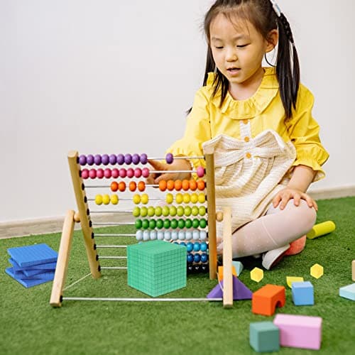 Alipis Blocs De Base Dix pour Les Mathématiques Mousse Blocs De Base Dix pour Les Mathématiques Blocs De Valeur De Position Mathématiques Compteurs Mathématiques Manipulatifs Cubes
