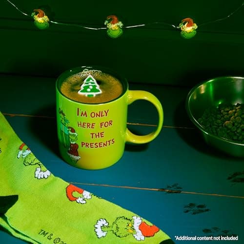 The Grinch Coffret Mug - Chaussettes et Mug de Café 325ml, Coffret Cadeau pour Homme Ado.