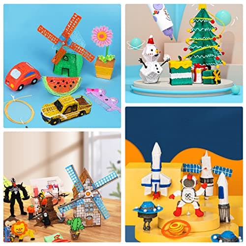 Fil Stylo 3D Pla, Recharge Stylo 3D 1.75mm, 5M Chacun-3D Pen Filament 20 Couleurs pour Enfants et Adultes, Filament Accessoire de Stylo 3D pour ODRVM, Tecboss, Lovebay et Stylo D'imprimante 3D