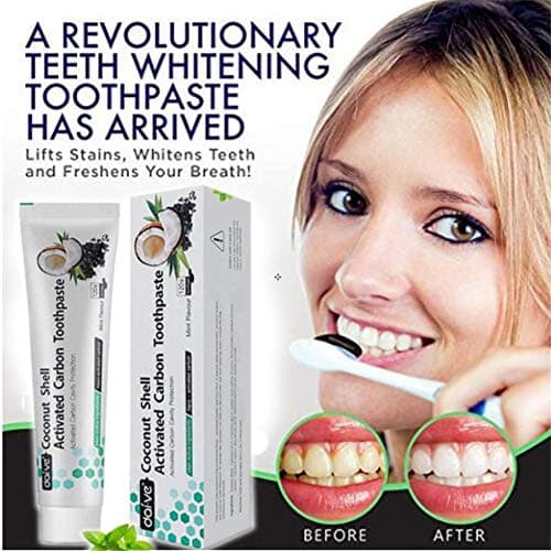 Vista Dentifrice Charbon 100% Naturel 1Pack Charbon Blanchiment Des Dents Sans Fluor Professionnel, Anti Tartre Dentifrice Bio