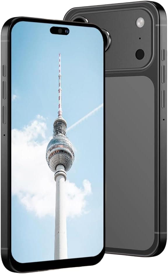 McMgc Téléphone Portable 4G Débloqué 6.6" Incell, 4Go+32Go Extensible 256Go, Batterie 5000mAh, Android 12, Double Caméra 13MP+16MP, Port Type-C (Black)