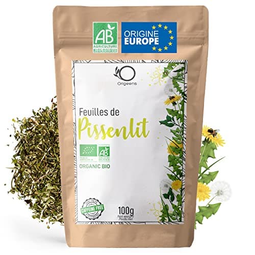 ORIGEENS TISANE PISSENLIT BIO 100g Origine Europe | Infusion pissenlit bio, tisane detox et diurétique | Feuilles de pissenlit bio