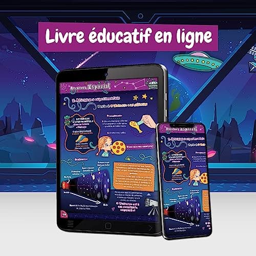 Science4you L'Aventure de Espace pour Enfants 4+ Ans - Loisir Creatif avec 17 Experiences Scientifiques pour Enfants: Maquette Systeme Solaire, Mobile des Planetes, Jeux pour Enfants 4 5 6 7 8 9 Ans